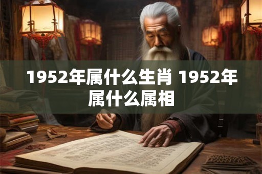 1952年属什么生肖 1952年属什么属相