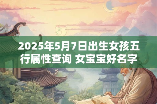 2025年5月7日出生女孩五行属性查询 女宝宝好名字合集