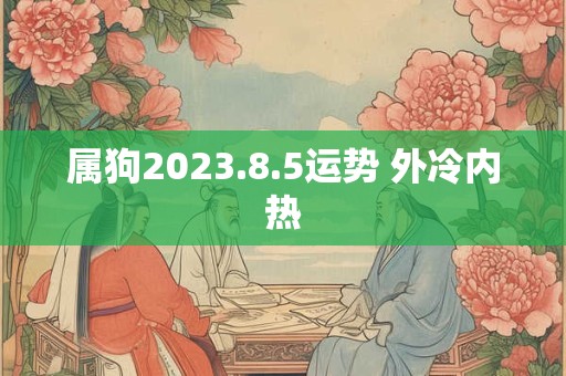 属狗2023.8.5运势 外冷内热