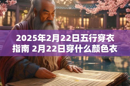 2025年2月22日五行穿衣指南 2月22日穿什么颜色衣服