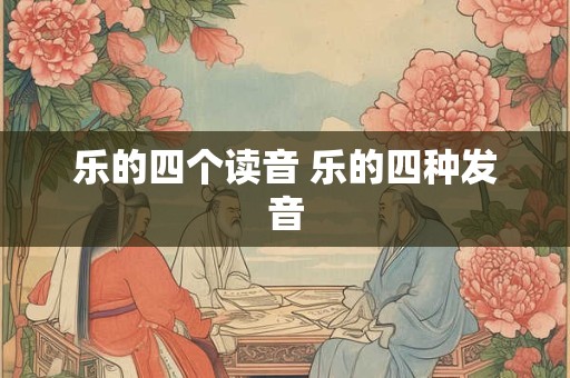 乐的四个读音 乐的四种发音