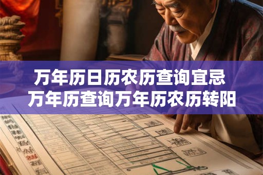万年历日历农历查询宜忌 万年历查询万年历农历转阳历