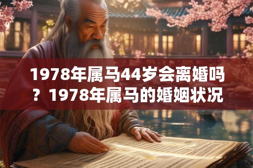 1978年属马44岁会离婚吗?1978年属马的婚姻状况 1978年属马44岁会离婚吗?1978年属马的婚姻状况