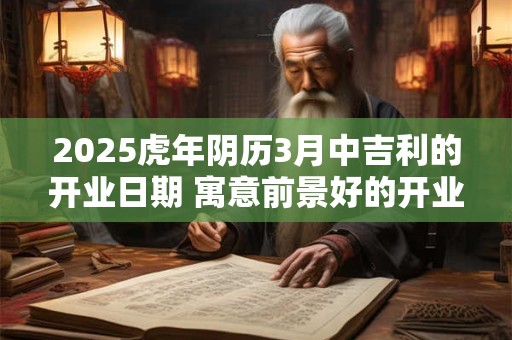 2025虎年阴历3月中吉利的开业日期 寓意前景好的开业日期
