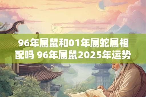 96年属鼠和01年属蛇属相配吗 96年属鼠2025年运势如何
