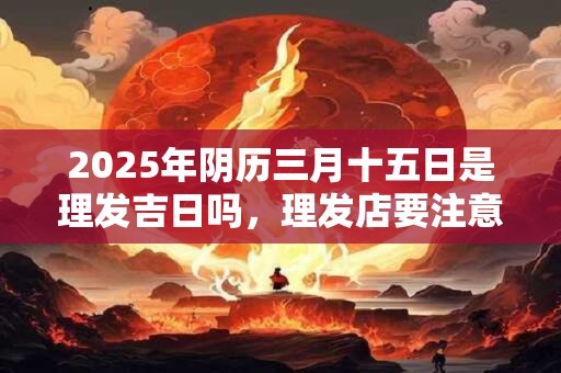 2025年阴历三月十五日是理发吉日吗，理发店要注意什么风水？