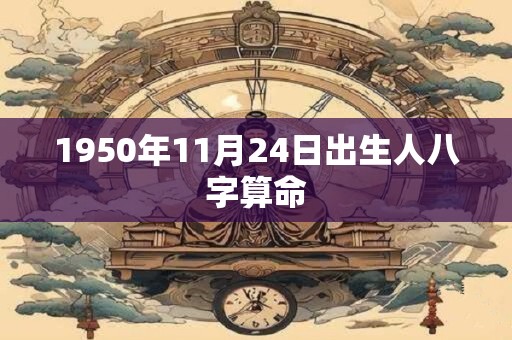 1950年11月24日出生人八字算命 1950年11月24日出生人八字算命