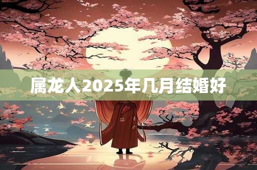 属龙人2025年几月结婚好