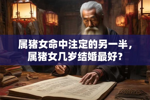 属猪女命中注定的另一半,属猪女几岁结婚最好? 属猪女命中注定的另一半,属猪女几岁结婚最好?