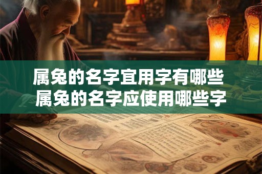 属兔的名字宜用字有哪些 属兔的名字应使用哪些字