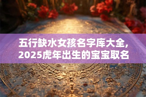 五行缺水女孩名字库大全,2025虎年出生的宝宝取名