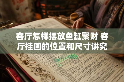 客厅怎样摆放鱼缸聚财 客厅挂画的位置和尺寸讲究