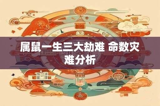 属鼠一生三大劫难 命数灾难分析