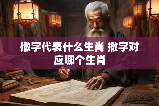 撒字代表什么生肖 撒字对应哪个生肖