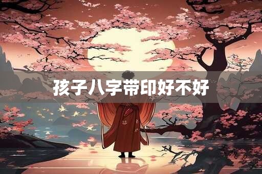 孩子八字带印好不好