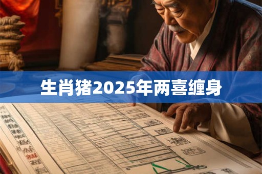 生肖猪2025年两喜缠身
