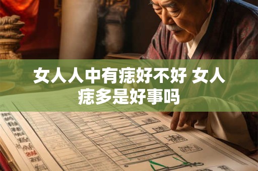 女人人中有痣好不好 女人痣多是好事吗