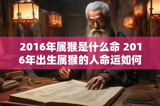 2016年属猴是什么命 2016年出生属猴的人命运如何 2016年属猴是什么命 2016年出生属猴的人命运如何