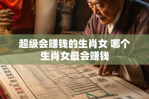 超级会赚钱的生肖女 哪个生肖女最会赚钱 超级会赚钱的生肖女 哪个生肖女最会赚钱