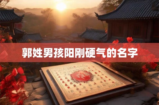 郭姓男孩阳刚硬气的名字 郭姓男孩阳刚硬气的名字