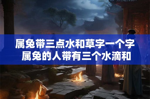 属兔带三点水和草字一个字 属兔的人带有三个水滴和一个草字做什么事情会有更好的运气