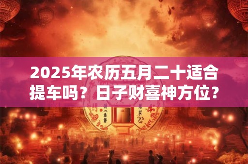2025年农历五月二十适合提车吗？日子财喜神方位？