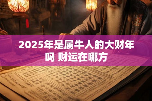 2025年是属牛人的大财年吗 财运在哪方