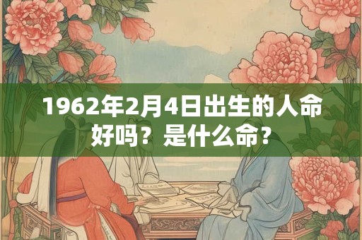 1962年2月4日出生的人命好吗？是什么命？
