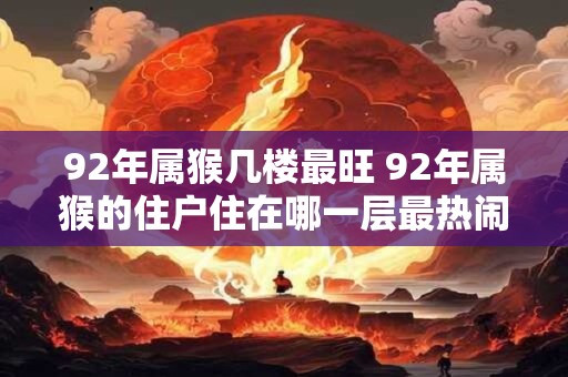 92年属猴几楼最旺 92年属猴的住户住在哪一层最热闹