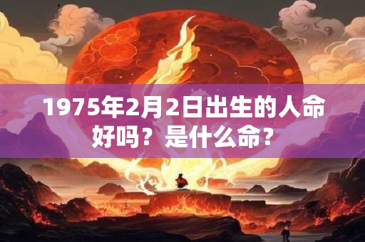 1975年2月2日出生的人命好吗？是什么命？