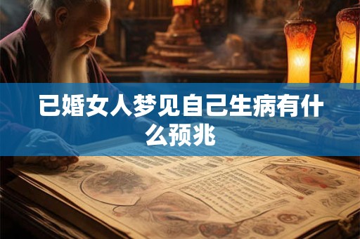 已婚女人梦见自己生病有什么预兆