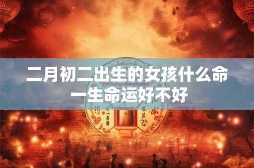二月初二出生的女孩什么命 一生命运好不好