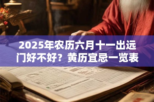 2026年农历六月十一出远门好不好？黄历宜忌一览表