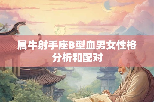 属牛射手座B型血男女性格分析和配对