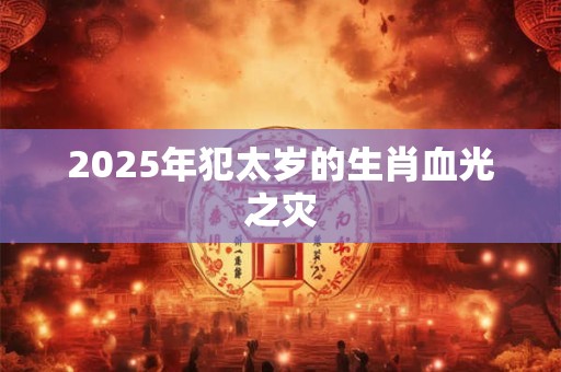 2026年犯太岁的生肖血光之灾