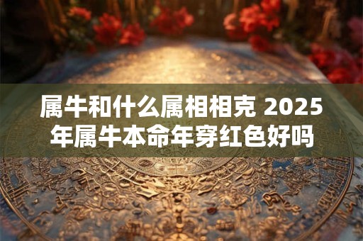 属牛和什么属相相克 2025年属牛本命年穿红色好吗