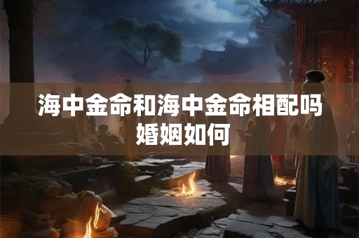 海中金命和海中金命相配吗 婚姻如何