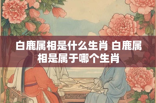 白鹿属相是什么生肖 白鹿属相是属于哪个生肖