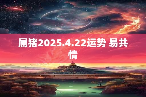 属猪2025.4.22运势 易共情