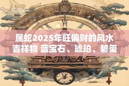 属蛇2025年旺偏财的风水吉祥物 蓝宝石、琥珀、碧玺