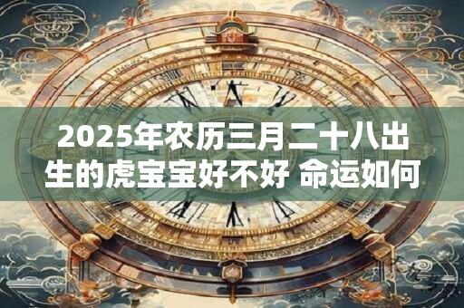 2025年农历三月二十八出生的虎宝宝好不好 命运如何 2025年农历三月二十八出生的虎宝宝好不好 命运如何