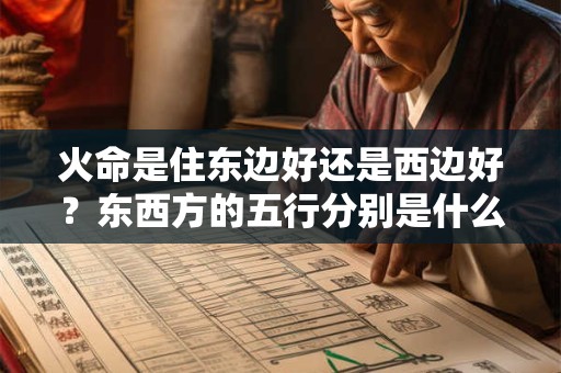 火命是住东边好还是西边好？东西方的五行分别是什么？