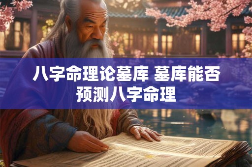 八字命理论墓库 墓库能否预测八字命理