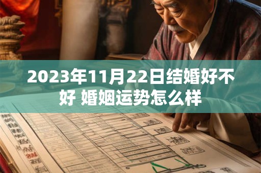 2023年11月22日结婚好不好 婚姻运势怎么样