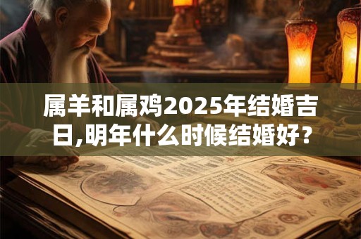 属羊和属鸡2025年结婚吉日,明年什么时候结婚好？