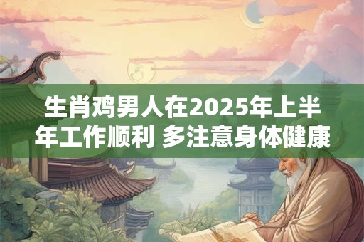 生肖鸡男人在2025年上半年工作顺利 多注意身体健康