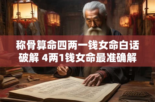 称骨算命四两一钱女命白话破解 4两1钱女命最准确解释 称骨算命四两一钱女命白话破解 4两1钱女命最准确解释