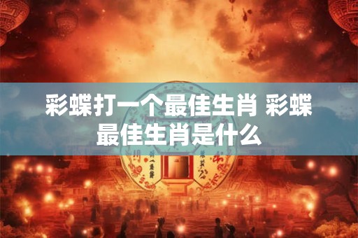 彩蝶打一个最佳生肖 彩蝶最佳生肖是什么