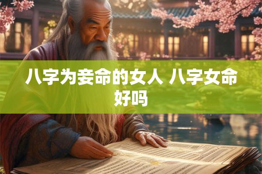 八字为妾命的女人 八字女命好吗