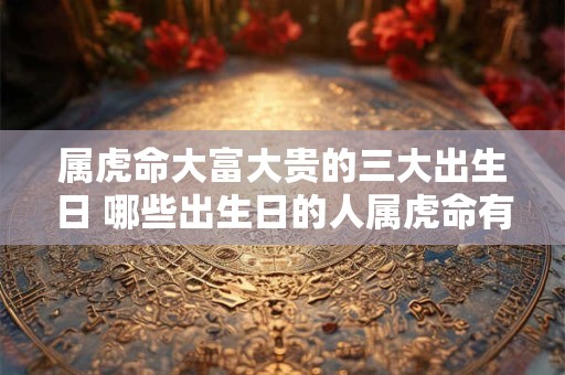 属虎命大富大贵的三大出生日 哪些出生日的人属虎命有可能大富大贵 属虎命大富大贵的三大出生日 哪些出生日的人属虎命有可能大富大贵